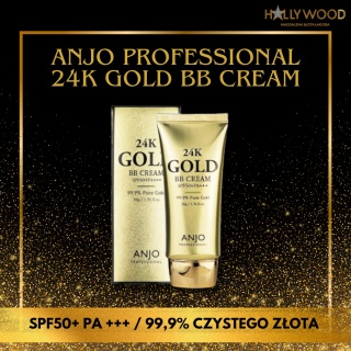 ANJO 24K GOLD BB CREAM SPF50+PA+++ - krem do twarzy nadający naturalny efekt