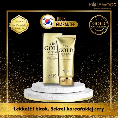 ANJO 24K GOLD BB CREAM SPF50+PA+++ - krem do twarzy nadający naturalny efekt