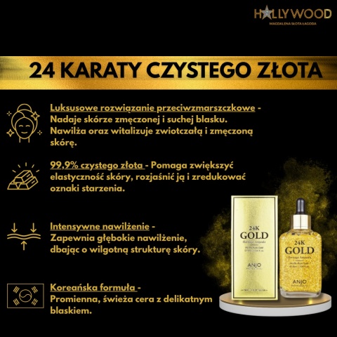 ANJO 24K Gold Heritage Ampoule 90ml - Ampułka do twarzy