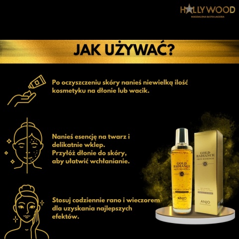 ANJO 24K Gold Radiance Essence - Esensja do skóry 150ml