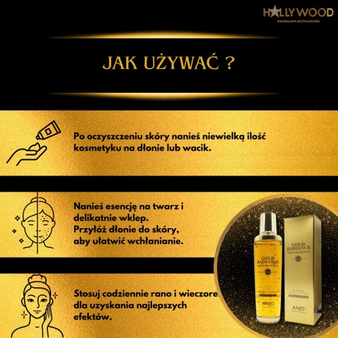 ANJO 24K Gold Radiance Essence - Esensja do skóry 150ml