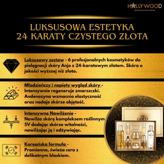 ANJO 24K Gold Skin Care 6SET - zestaw pielęgnacyjny do twarzy