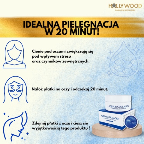 ANJO Eye Patch Aqua&Collagen - kolagenowe płatki pod oczy