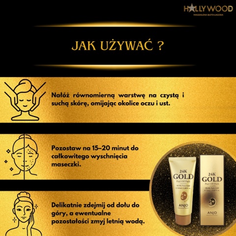 Anjo 24K GOLD Złota maska peel-off do wyjątkowej pielęgnacji 100ml