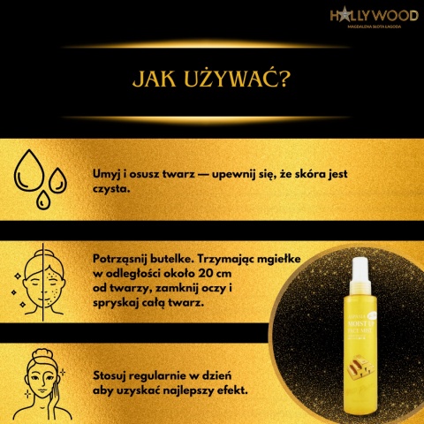 Aspasia 24K Gold Face Mist Gold Pearl - Perłowa mgiełka 150ml